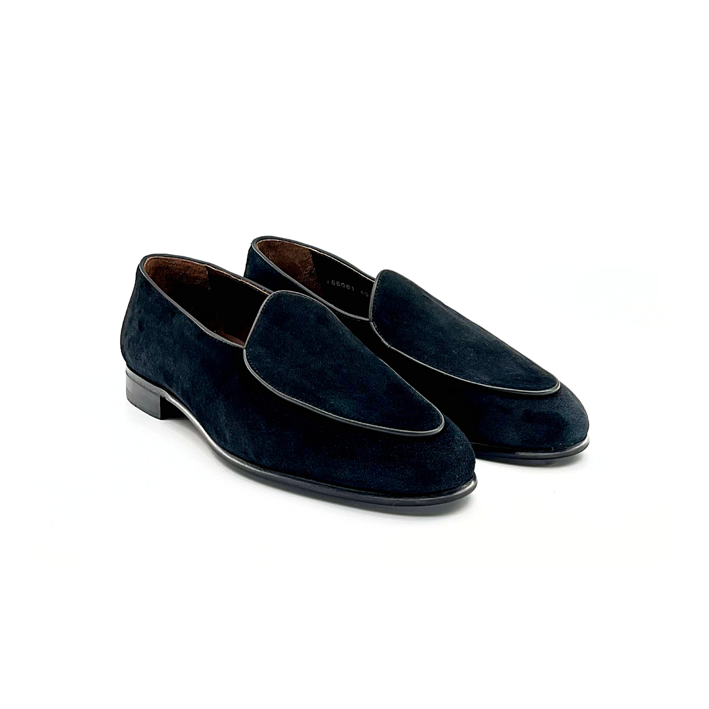 Smart casual black suede loafer Berwick