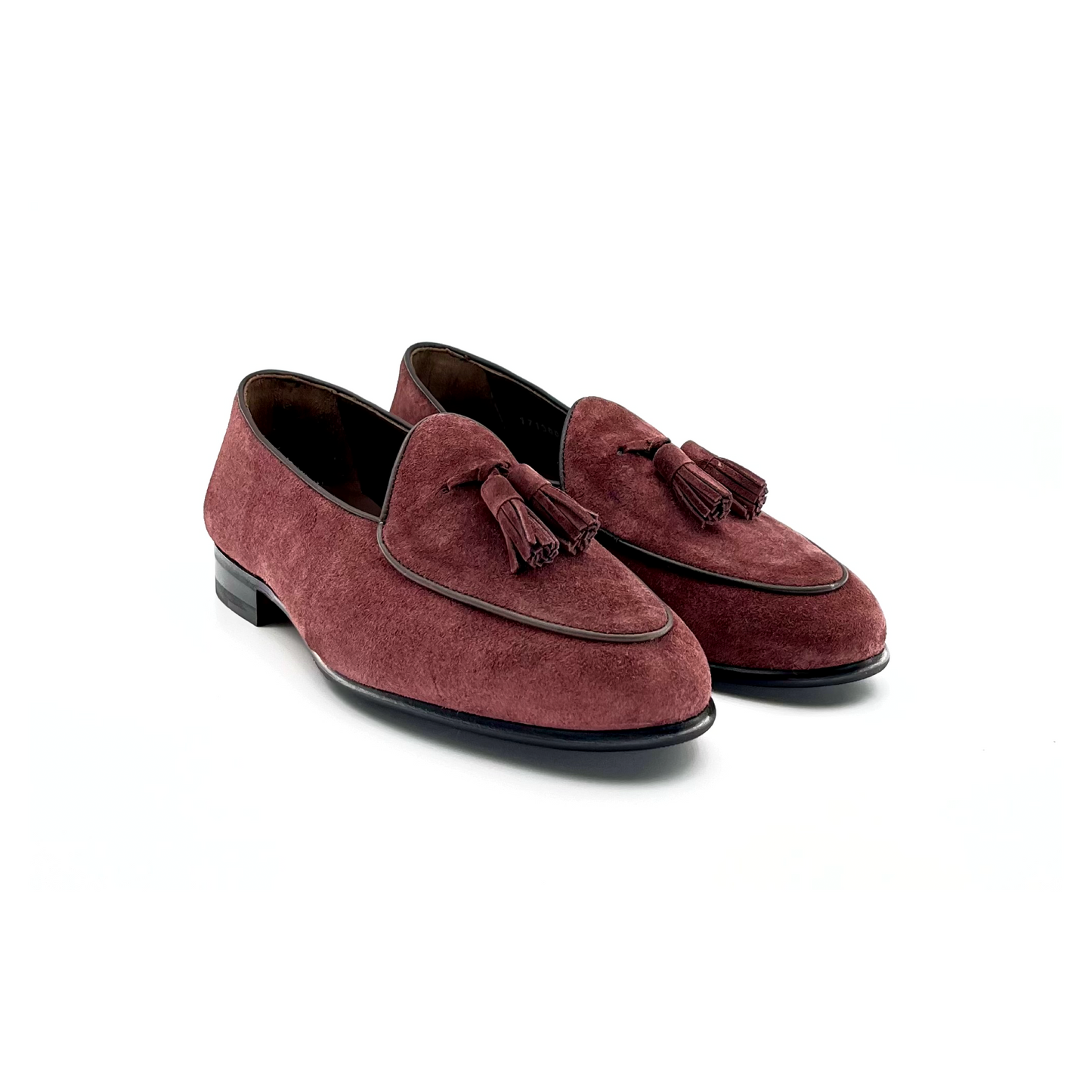 Men’s burgundy suede loafers Berwick 1707