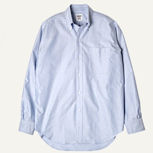 Kamakura shirts Japan Oxford blue