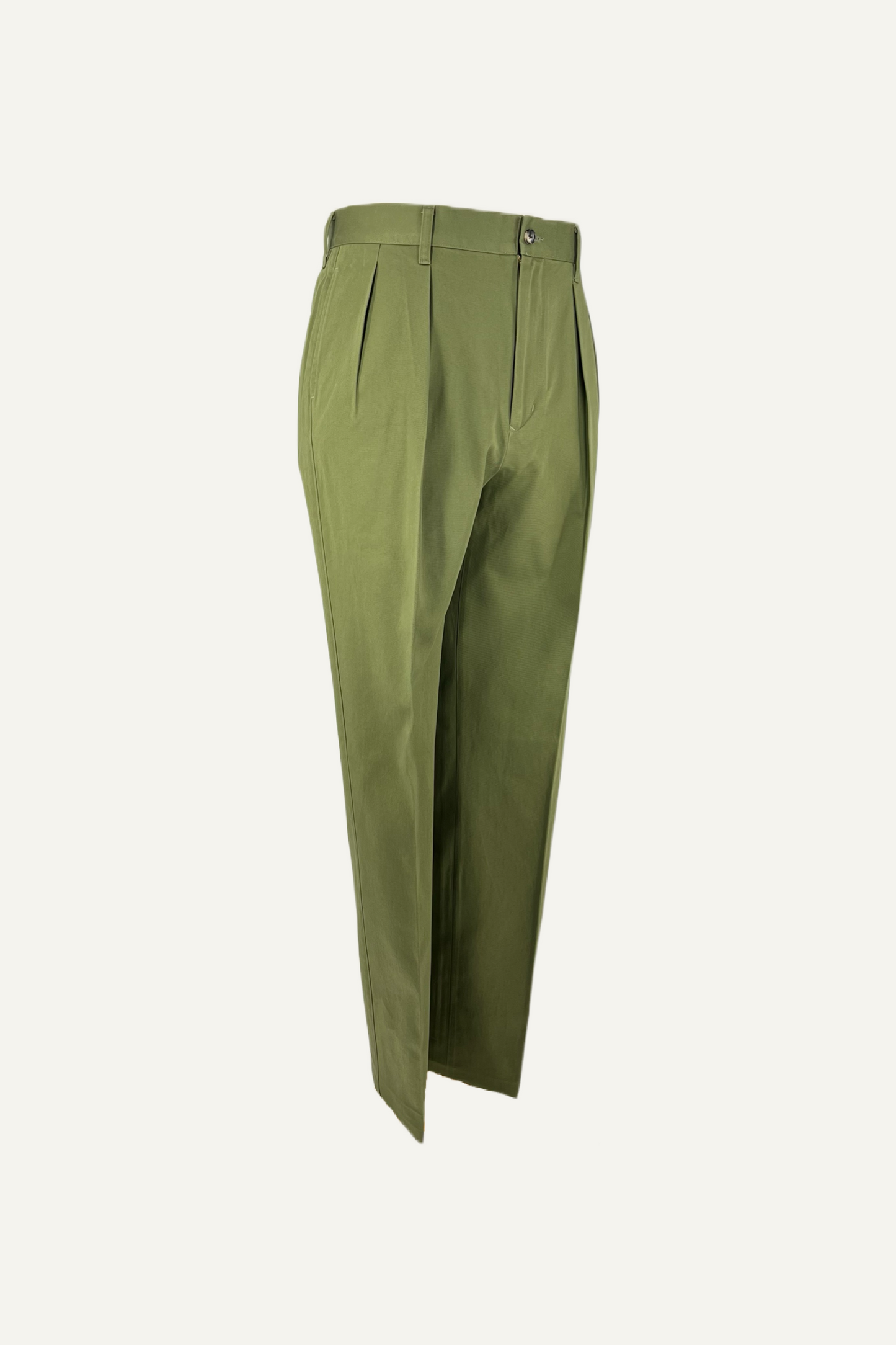 Barnstormer double pleat olive chino