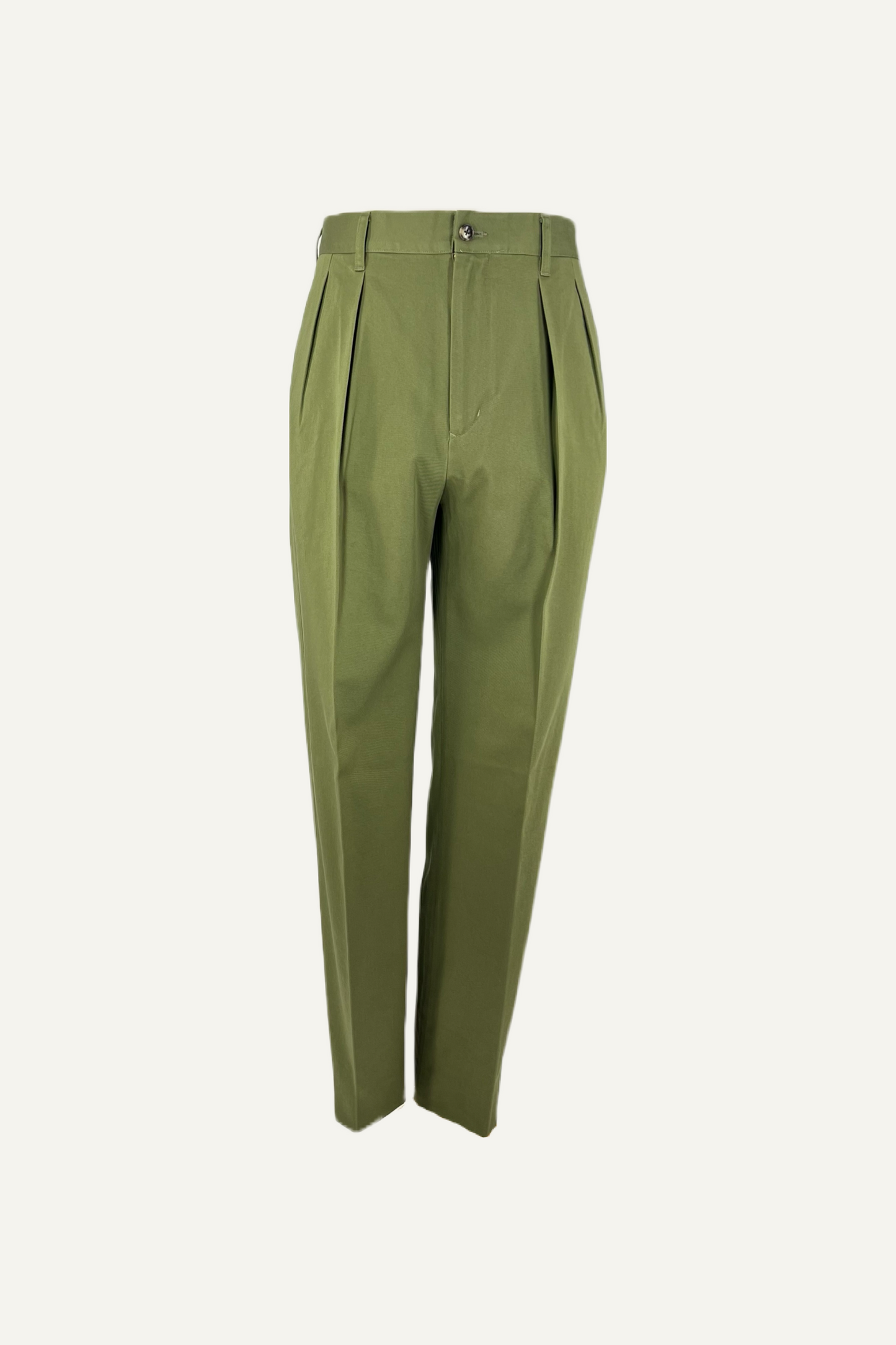 Barnstormer double pleat chino olive