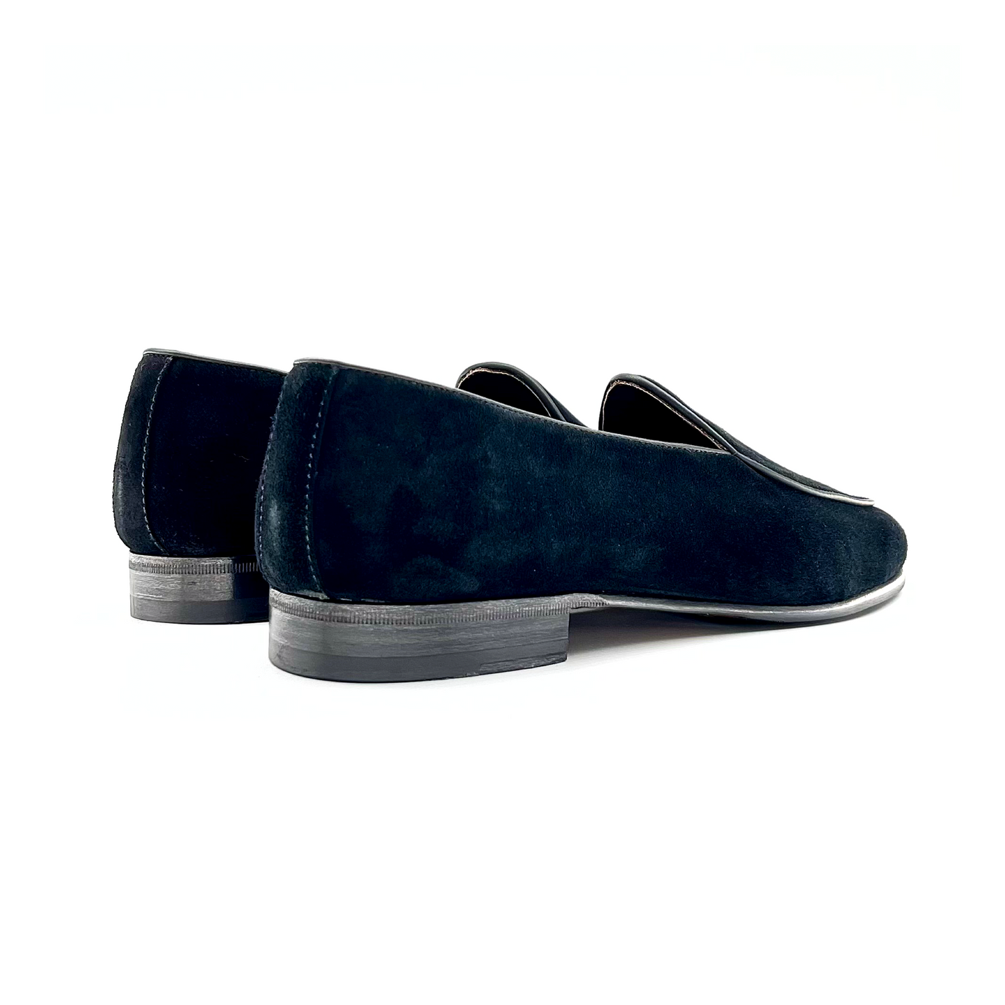 Black suede smart casual loafer