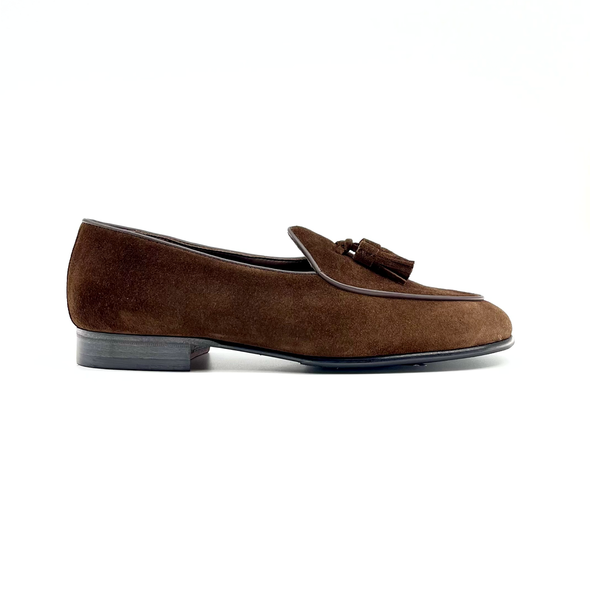 Men’s brown suede tassel loafer Berwick shoes