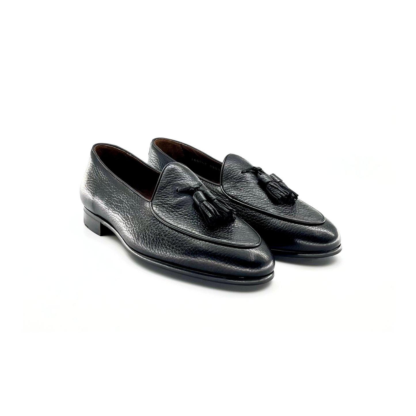 Black tassel loafers