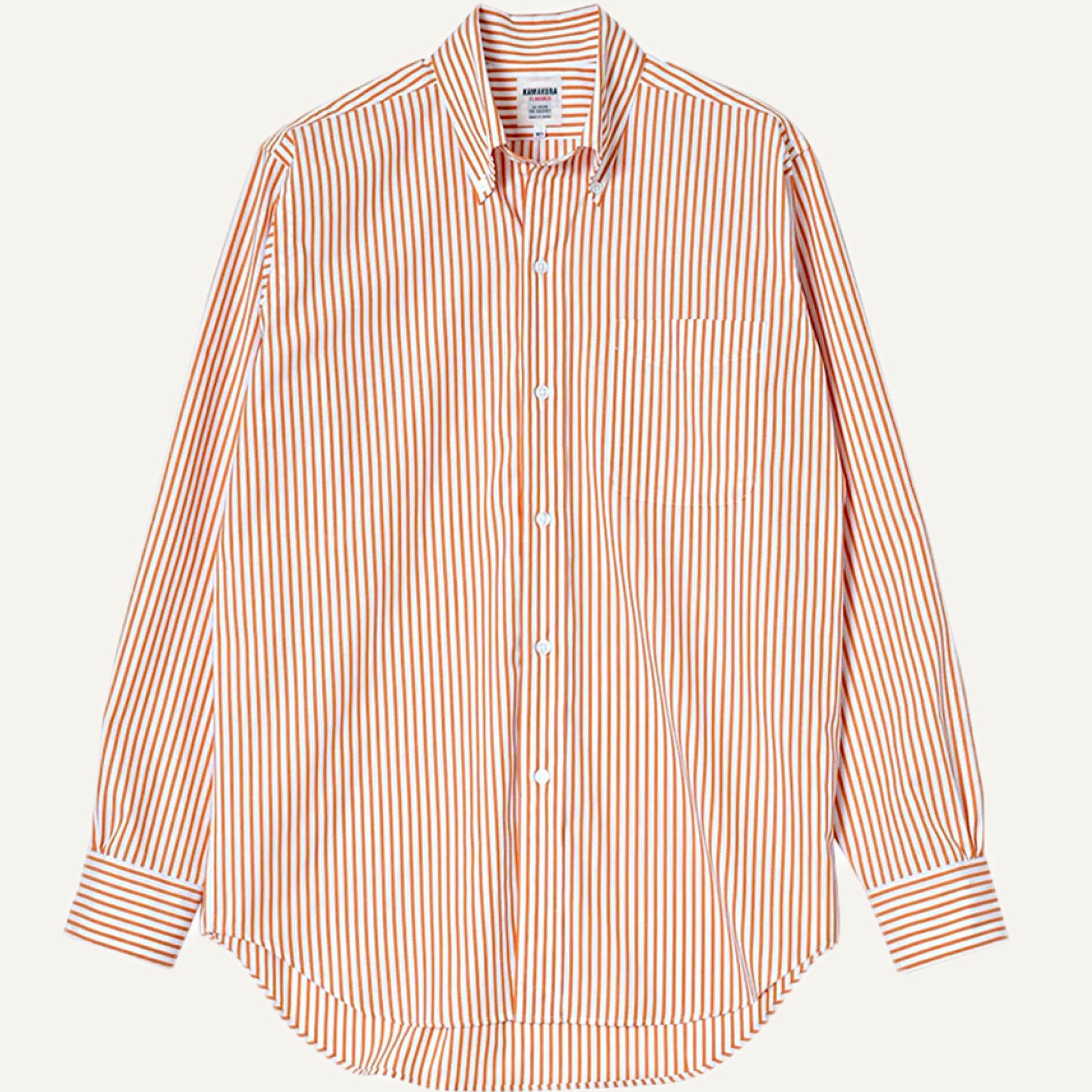 Kamakura shirts Japan stripe orange