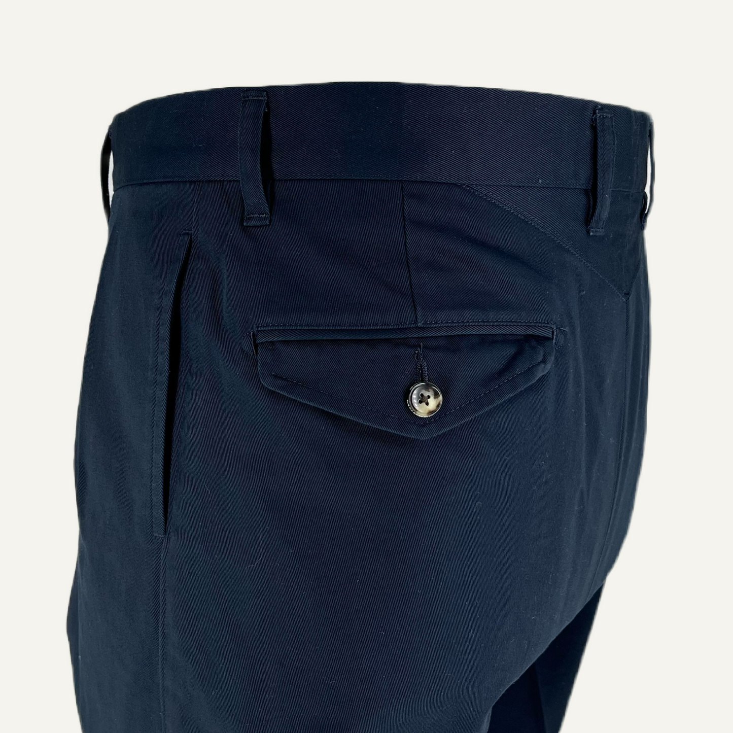 Barnstormer double pleat navy chino