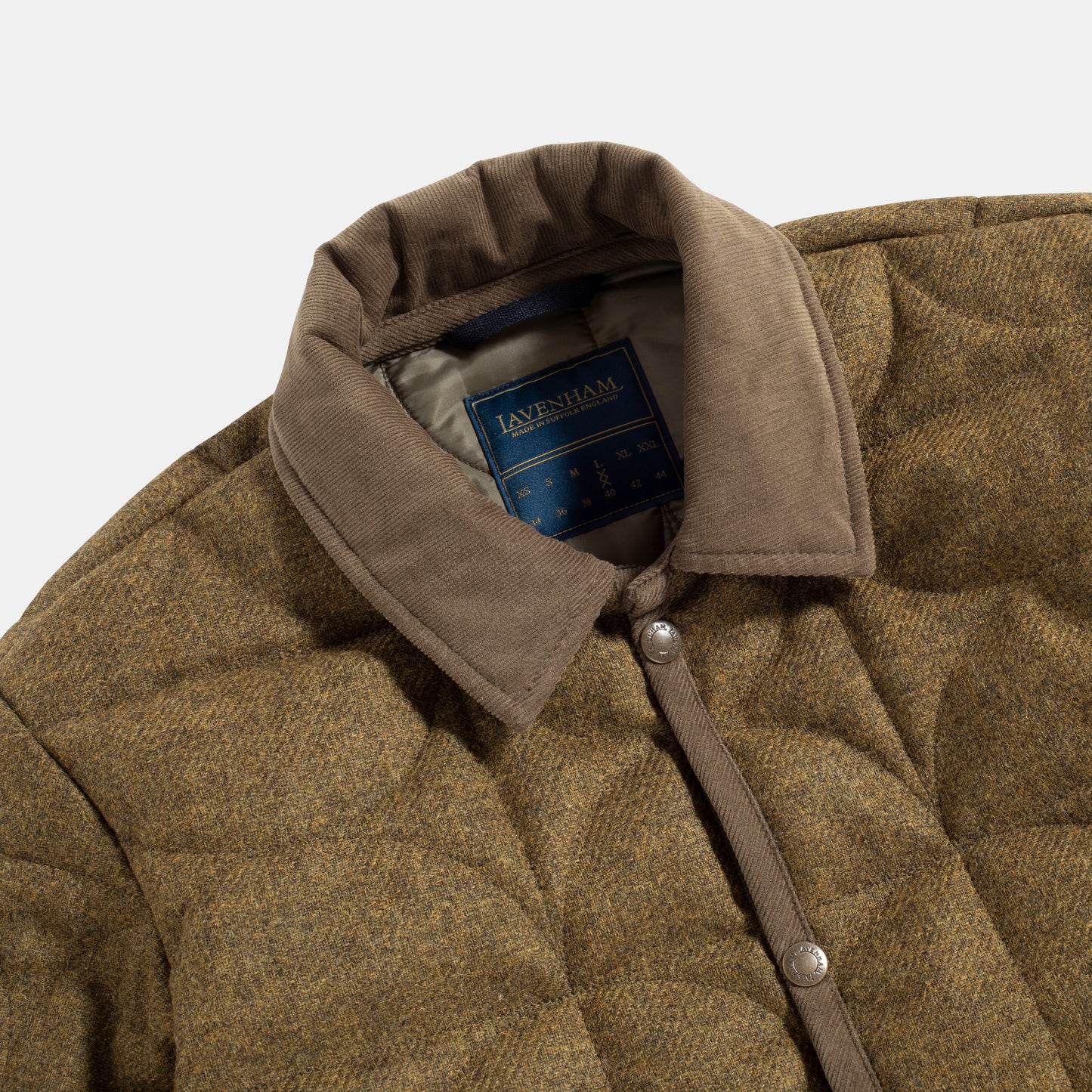 Lavenham - Denham, Wool Moss collar